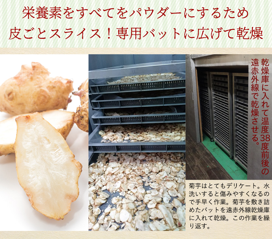 イヌリン効果 赤菊芋パウダー キクイモ粉末 中性脂肪 糖質対策